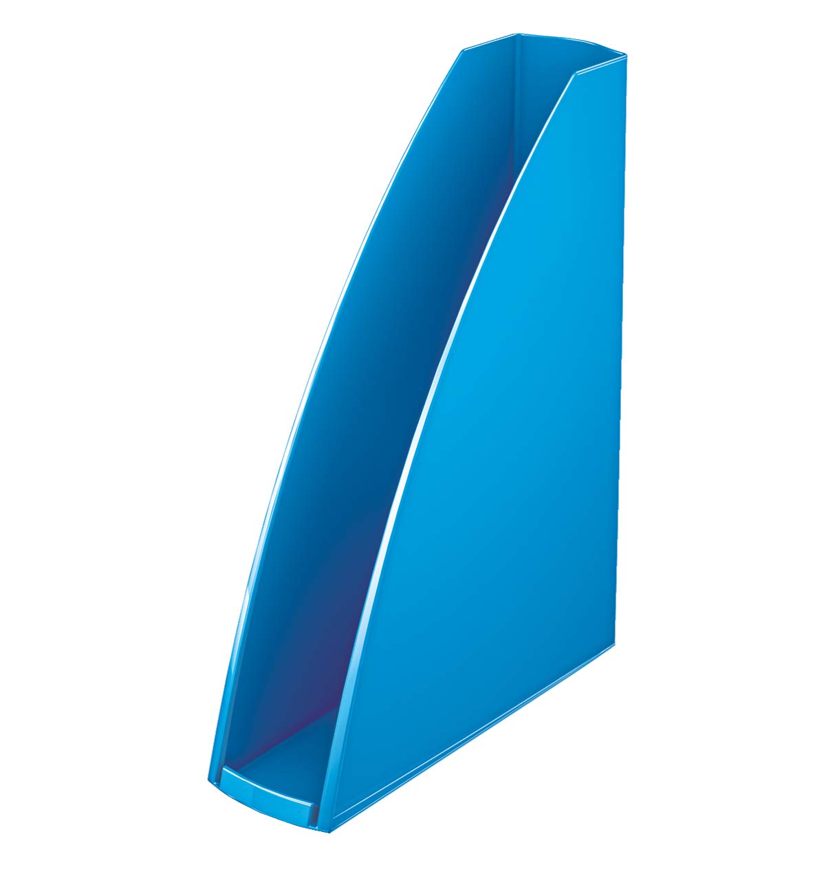 Leitz Magazine File A4 6 Pack for Storing Documents and Magazines, with Finger Hole, Yellow, Wow 52771016
