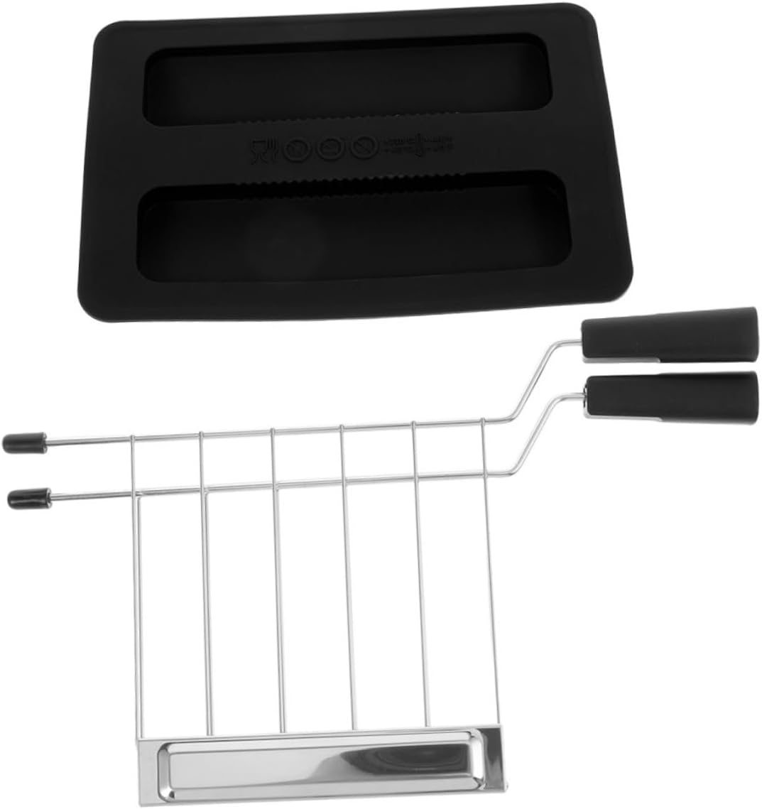 1Set Toaster Machine Cover and Kitchen Supplies Compatible with Bread Maker and Sandwich Clips Efficient for Your Breakfast Machine