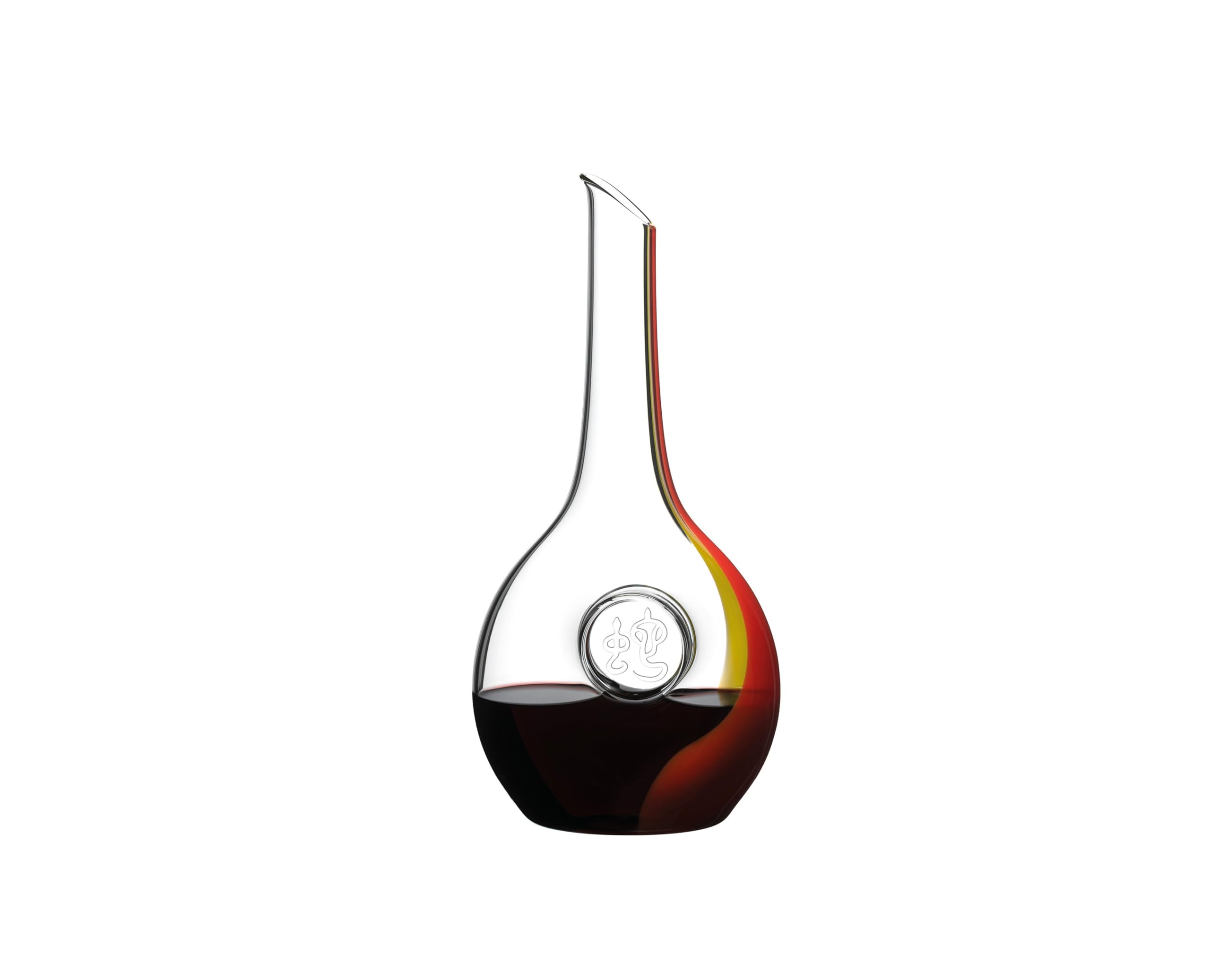 RIEDEL Chinese Zodiac Snake Decanter carafe &agrave; d&eacute;canter le vin Stripe RED Yellow