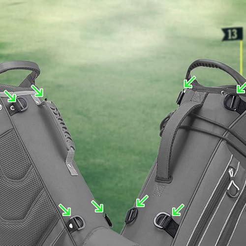 Accesorio de golf para bolsas de transporte con arnés de repuesto robusto 4