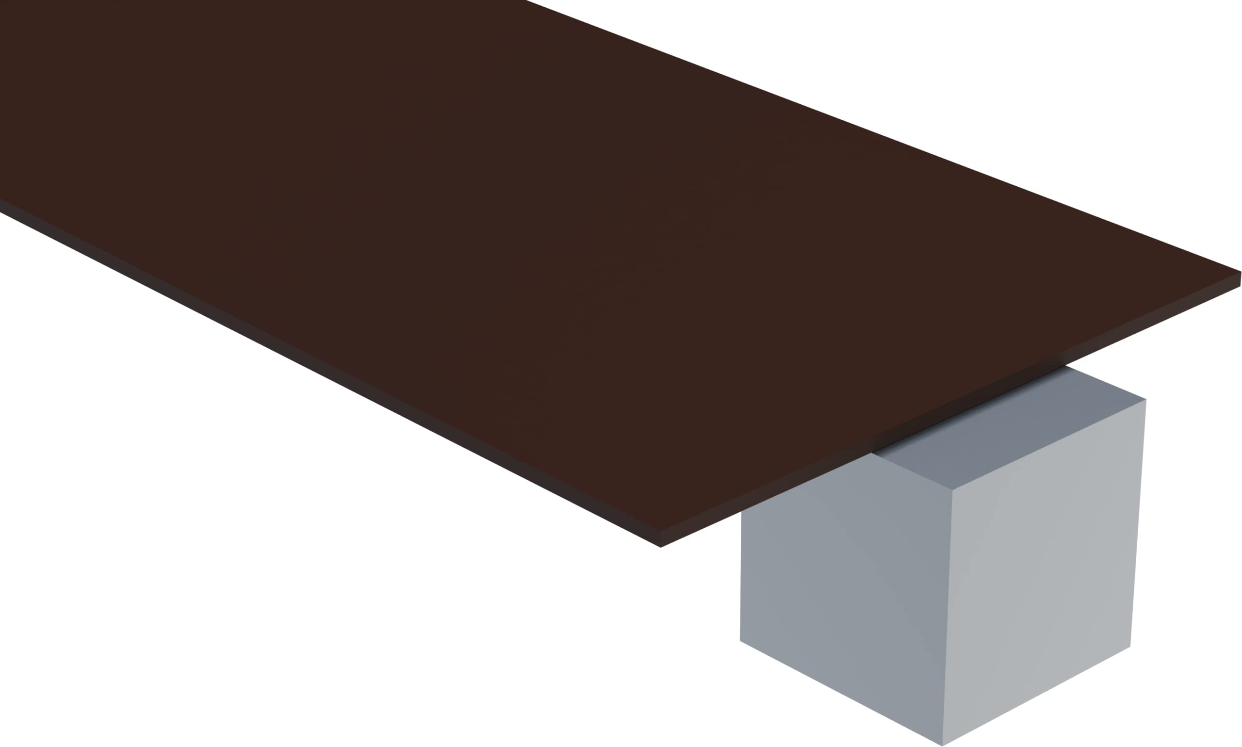 2418 Brown, Opaque, Acrylic Sheet, 3MM (1/8") Thick, 36" W x 48" L