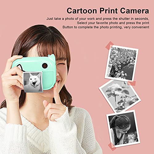 Hztyyier Mini Print Camera Instant Print Digitale Kids Camera Kinderen Instant Mini Digitale Draagbare Thermische Inkt… - Image 4