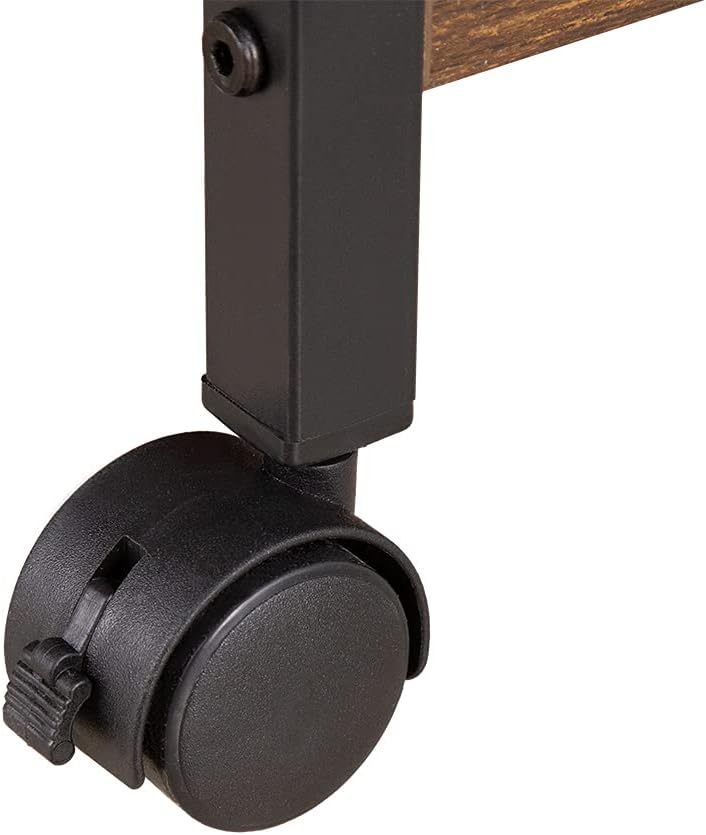 Wood Microwave Cart for Kitchen Rolling Microwave Cart On Wheels Storage Drawers for Kitchen