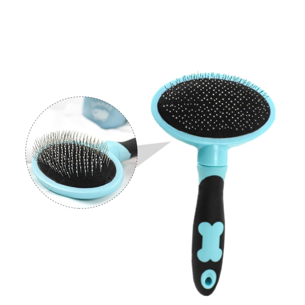 Didiseaon 3pezzi Spazzola Per Animali Domestici Con Manico Ergonomico Strumento Di Grooming e Massaggio Per Cani e Gatti Rimuove Pelo e Dander Accessorio Per Animali