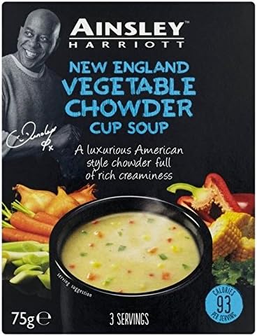 Ainsley Harriot Vegetable Chowder Cup Soup 75g - Pack of 2