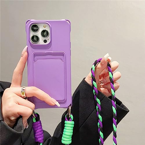 Coque souple iPhone 14 Pro Max et 12 violette anti-choc