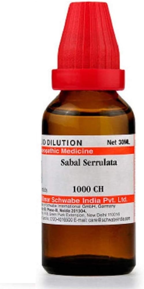 Willmar Schwabe Homeopathy Sabal Serrulata (30 ML) (Select Potency) (1000 CH (1 M))