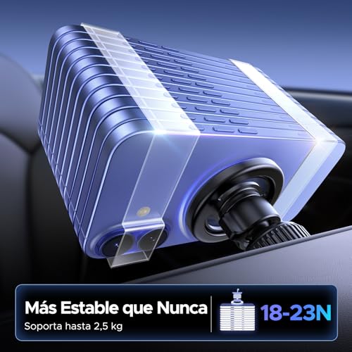 Miniatura 4 de UGREEN Soporte Móvil Coche MagSafe 360° Rotación Suporte Telemovel Carro Magnético Gancho Metálico para Rejilla del Aire Compatible con iPhone 17 Pro MAX Air 16 15 14 Galaxy S25 S24, Negro