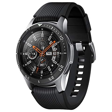 GELISHI BaiHui Compatible Galaxy Watch Bezel Ring 46mm / Galaxy Gear S3 Frontier & Classic Bezel Ring,Stainless Steel Bezel Ring Protection Cover for Galaxy Watch Accessory - Black Cover