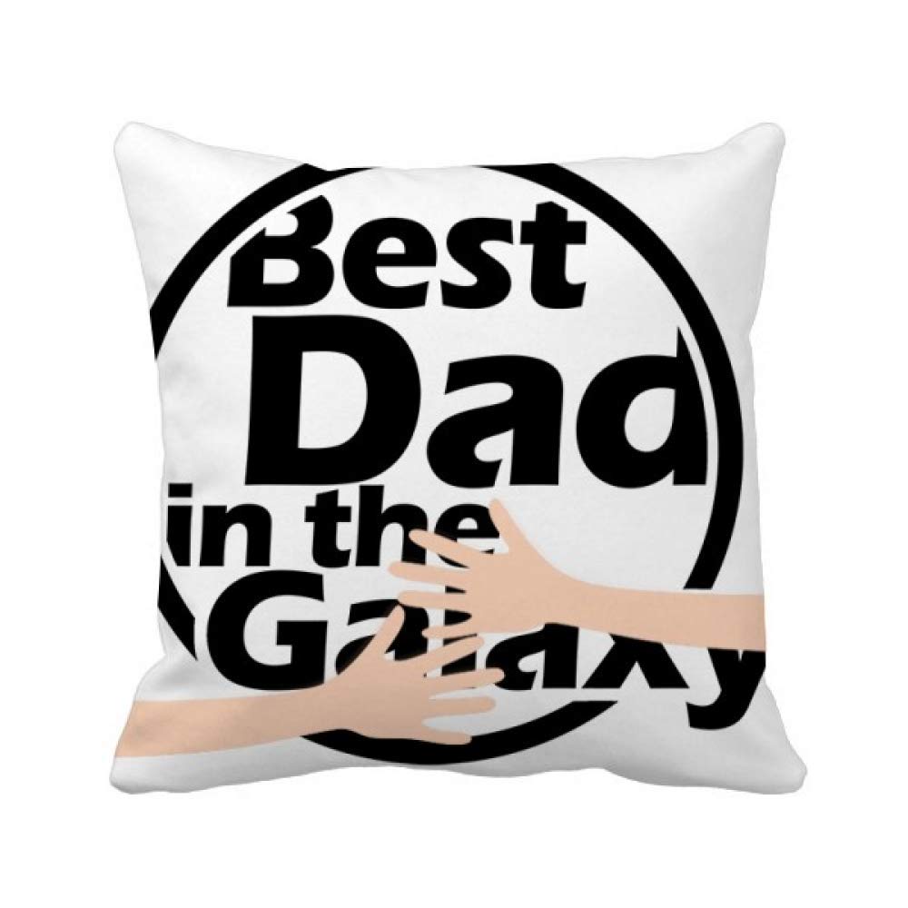 Coussin Meilleur Papa dans la Galaxie en textile doux