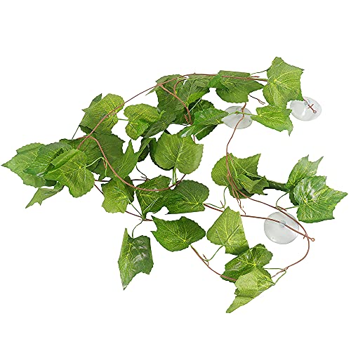YOGURTCK 94 inch Long Vines Artificial Plants for Reptile and Amphibian Terrarium Decorations Supplies