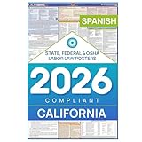 2018 California (Spanish) Labor Law Poster – State & Federal Compliant – Laminated