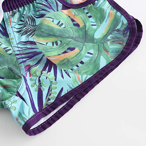Lollisy Toddler Girls Swim Trunks Quick Dry Swim Shorts For Kids Girls Board Shorts Beach Surfing Swimwear Purple 5T #TOP3