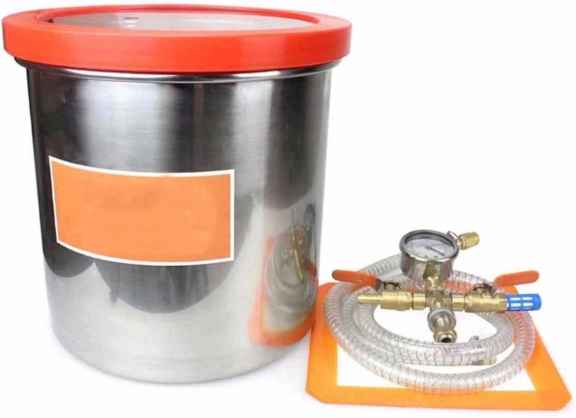 Water Pumps, Parts & Accessories 3 Gallon/ 12L Vacuum Chamber Kit 250MM 9.8" Aluminum Alloy Vacuum Degassing Chamber