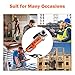 Goplus Portable Electric Pipe Threader, Hand Held Threading Machine w/Carrying Case, 6 Dies 1/2