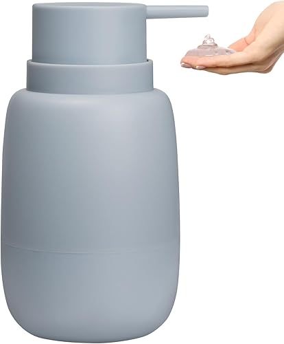 Dispensador de jabón de manos de plástico para baño, dispensador de jabón de manos de 18 onzas para hotel de cocina, botella dispensadora de loción