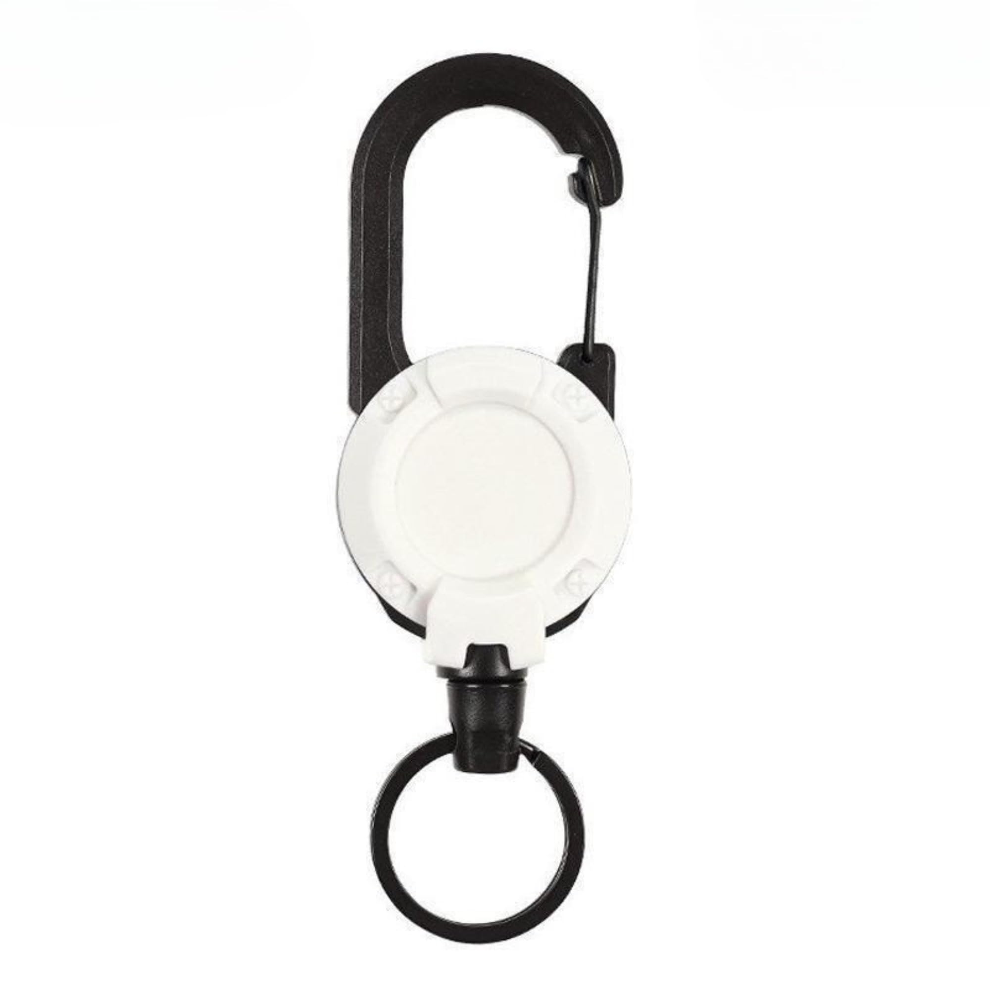 Retractable Zinc Alloy and Plastic Keychain Clip, Extendable Cord Holder for Bags, Belt Loops and Everyday Carry