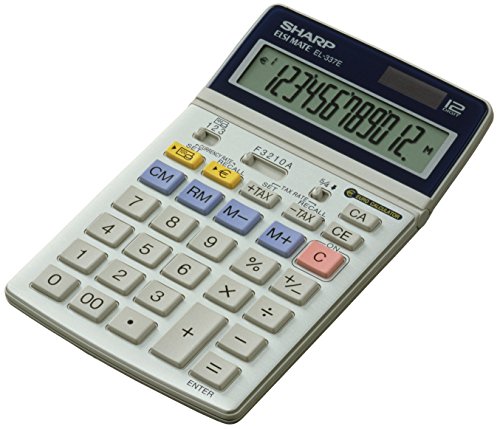 Sharp EL-337C - Calculadora (12 dígitos)