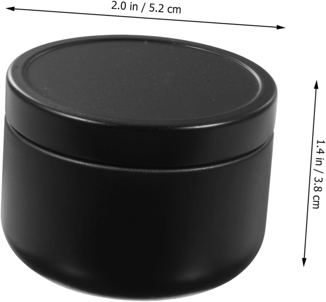 12pcs Little Candle Jars Candle-tins Lids Storage Containers for Aromatherapy Spices Elegant Tinplate Cans for Diy Projects