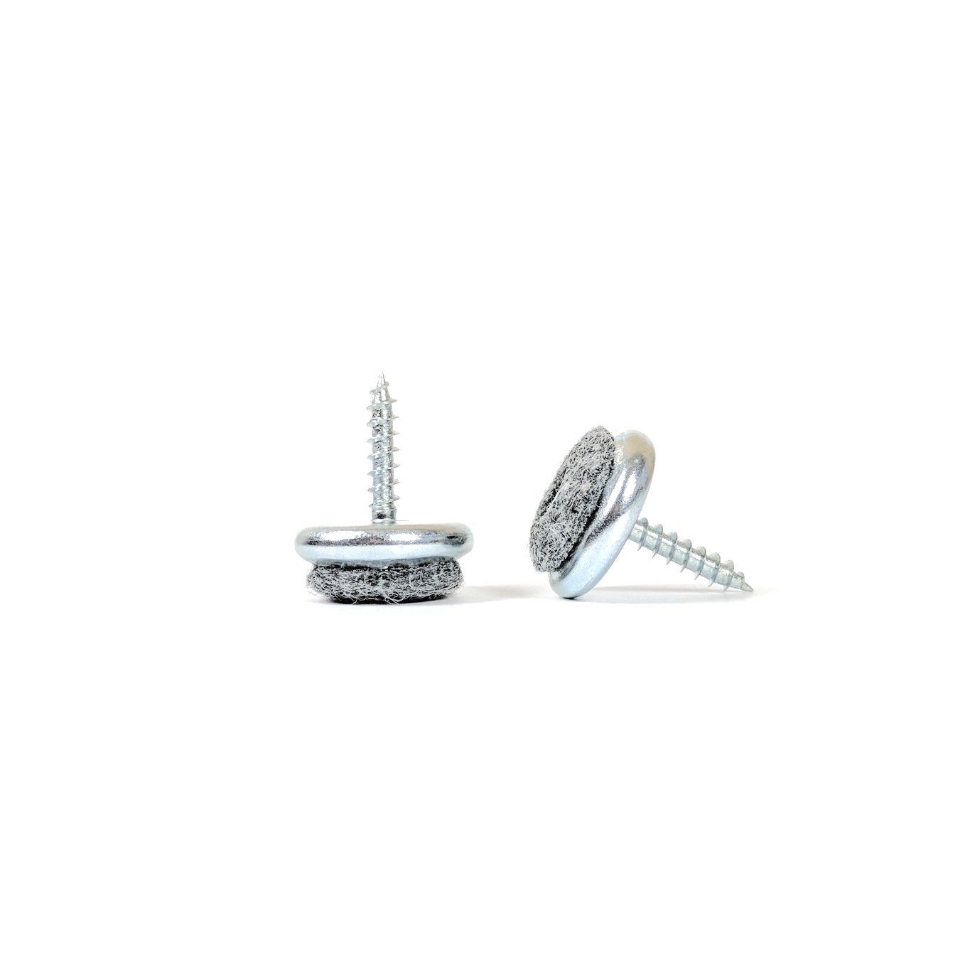 18mm Felt Furniture Pads, Premium Floor Protectors (4pcs, Nickel Plated Steel, 2mm Drill Bit - Image 3
