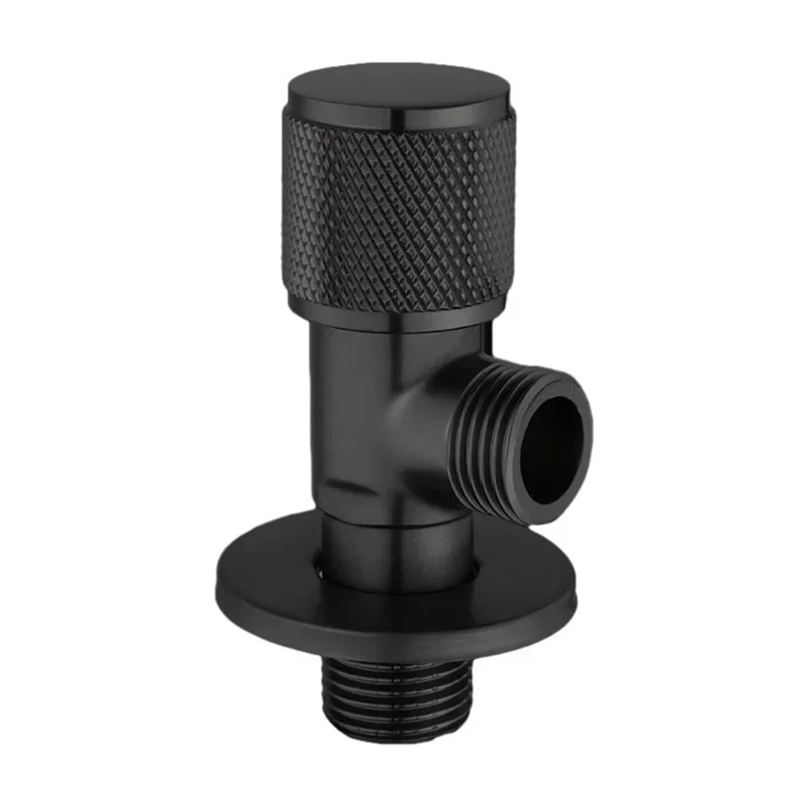 Valve， G1/2 Brass Angle Valve for Bathroom and Kitchen Water Stop Pressure Regulator Multicolor(Black)