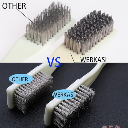 Image of Wire Brush Rust Scrub Cleaning BBQ Grill Tools Welding Metal Rust Removal Stainless Steel Brush for Clean Garage Shop House Car Kitchen