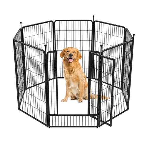Image of FXW Instant Dog Playpen, RV Camping, Outdoor & Yard, 45 inch H, 8 Panels