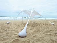 Algopix Similar Product 2 - AMMSUN Beach Tent with sandbag Anchors