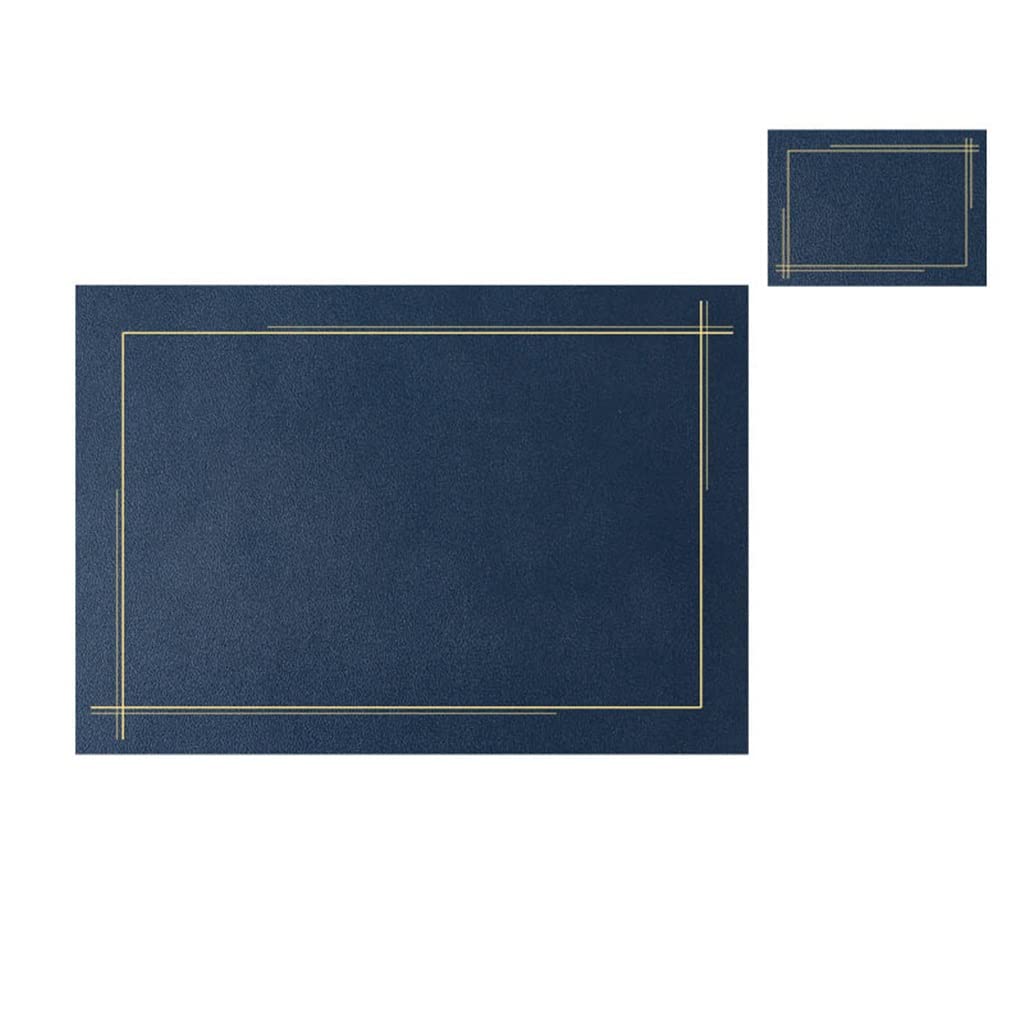 IANSHFKN 4 Pcs Leather Table Mat Placemat Heat Insulation Pad Decorative for Home Restaurant Coffee Shop