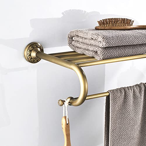 Toallero de baño de 2 capas con acabado cepillado antiguo 7