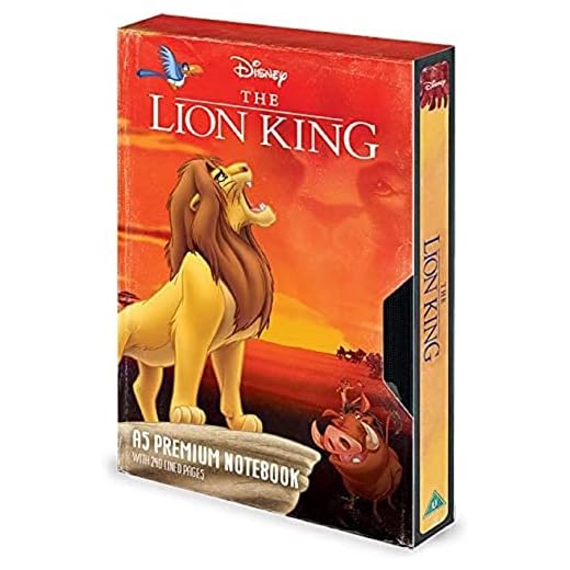 Cuaderno de notas A5 Premium estilo VHS El Rey León