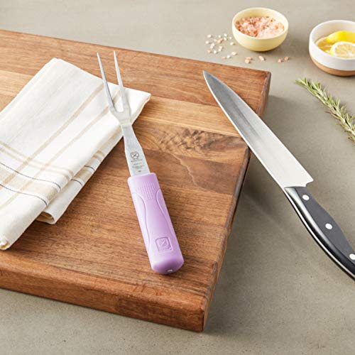 Image of Mercer Culinary Millennia Fork, 8 Inch Blade length, Purple Handle