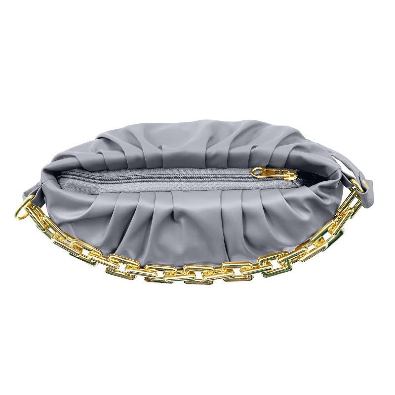 Image of Women's Cloud Shape Sling Bag Trendy Fashion Shoulder Bag Chain Handle Crossbody Bag for Girls