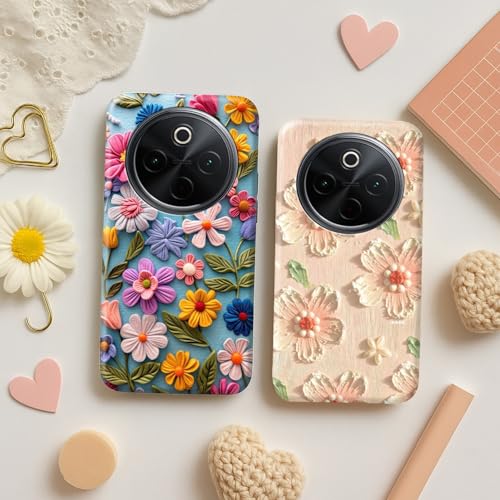 Image of COLORflow Back Cover Compatible with Vivo T4 5G / Y300 Pro 5G / iQOO Z10 5G | Whisper of Petals Customized Back Cover Compatible with Vivo T4 5G / Y300 Pro 5G / iQOO Z10 5G