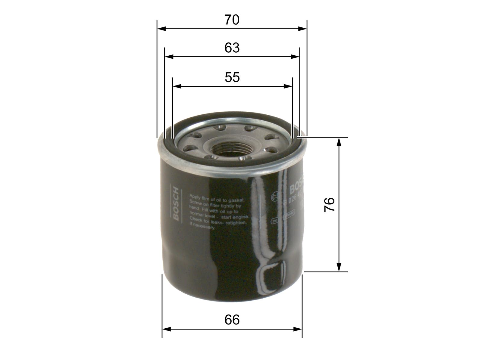 Amazon.com: BOSCH CAR OIL FILTER P7142 - F026407142 : Automotive