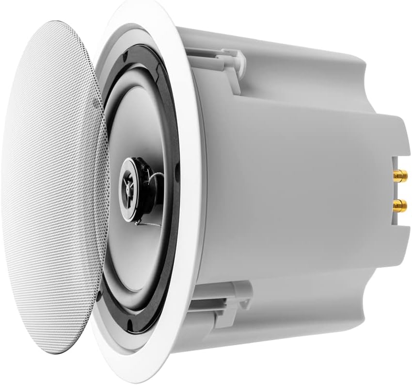 OSD Audio 8" Commercial 70V Ceiling Speaker w/Front Volume Control Knob Single White C1090