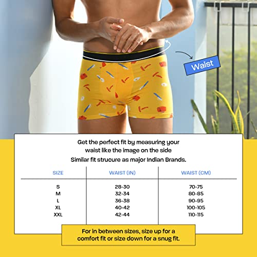 Image of Bummer Solid Trunks for Men | Micro Modal Fabric Feels Soft & Cozy | 4 Way Stretch Adaptable to Body Shape with Super Soft Waistband | Pack of 1