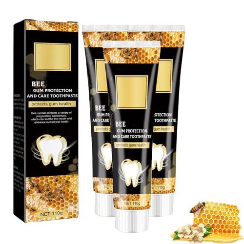 Dentifricio veleno d'api,Veleno d'api Cura delle gengive Dentifricio pulizia profonda tartaro macchie tartaro odore alito fresco dentifricio sbiancante (3)