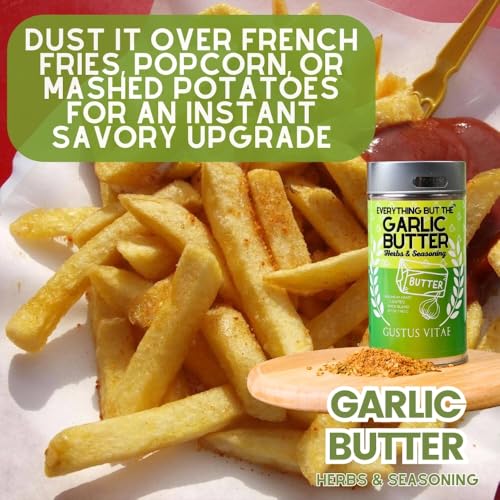 Everything But The Garlic Butter Herbs & Seasoning | Gourmet Seasoning, Artisanal Spice Blend | All Natural, Non GMO | Small Batch, Hand Made | Made in USA | No MSG or Artificial Ingredients | GLP-1 Friendly | Sustainably Sourced, Ultra Premium Spice Mix | Bougie BBQ | Gustus Vitae | #809 - Image 7