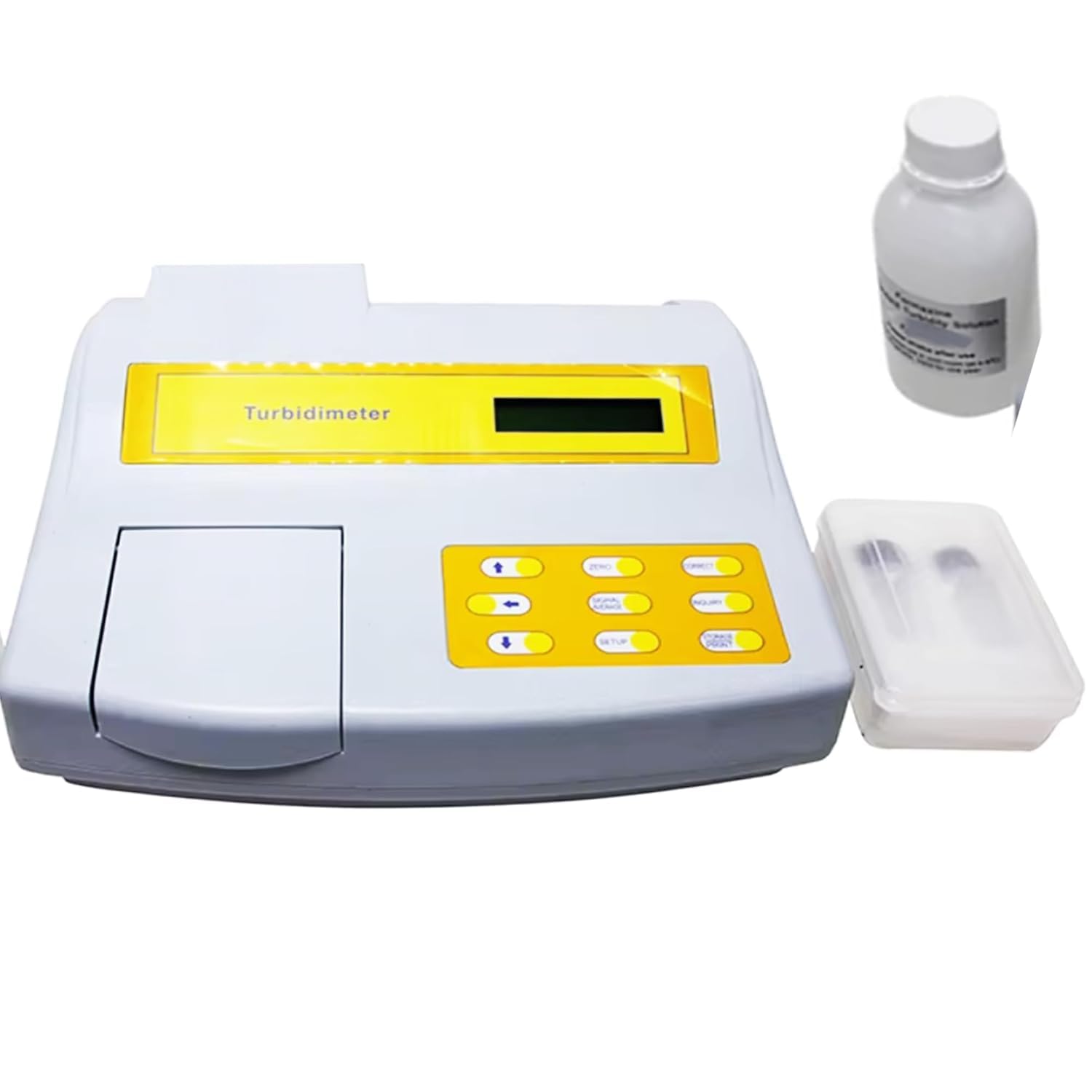 Digital Beer Turbidity Meter Built-in Printer Bentchtop Beer Turbidity Analyzer Turbidimeter for Liquor,Beer,Rice Wine,Wine with Turbidity Calibration Solution Range 0~100EBC RS232 Connector