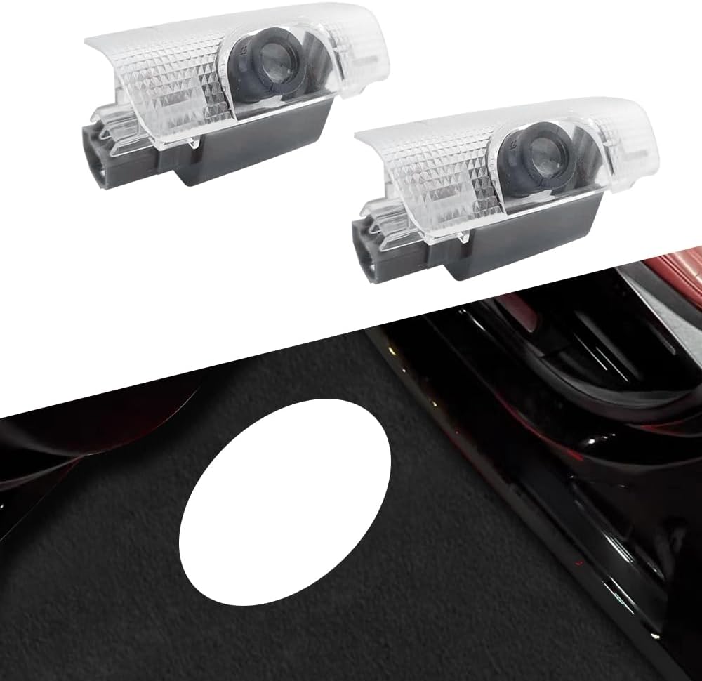2 PCS LED Custom Car Door Logo Lights Compatible for 4Runner Tundra Highlander Sienna Sequoia Venza Land Cruiser Courtesy Projector Welcome Light Puddle Lamp Accessories (Custom, 4R/High Lander/etc.)