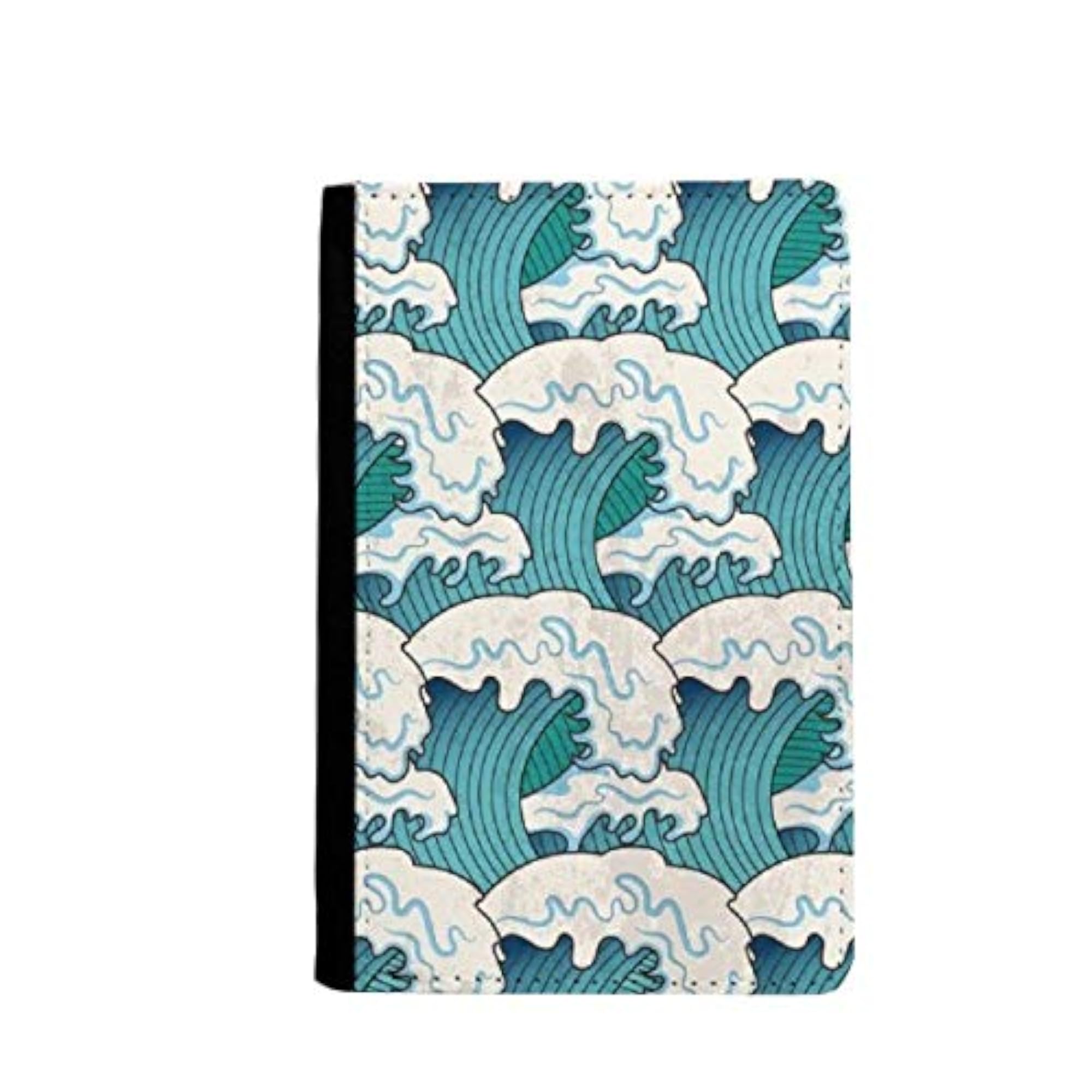 Japanese Ukiyoe Classical Pattern Wave Passport Holder