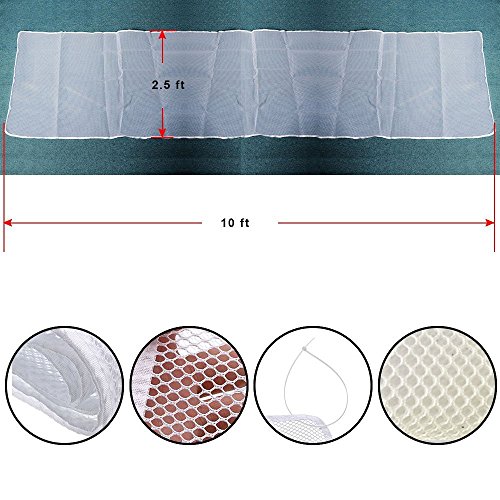 image for Kalolary Child Safety Rail Net-10ft L x 2.5ft H Indoor Balcony and Sta