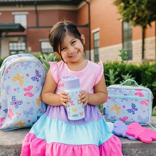 Image of Wildkin Kids Insulated Lunch Box, Butterfly Garden | Insulated, wipe-clean lunch box - coordinates with matching Wildkin backpacks and water bottles