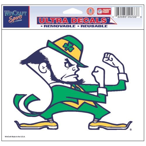 Wincraft NCAA Notre Dame 20233041 Multi-Use Colored Decal, 5" x 6"