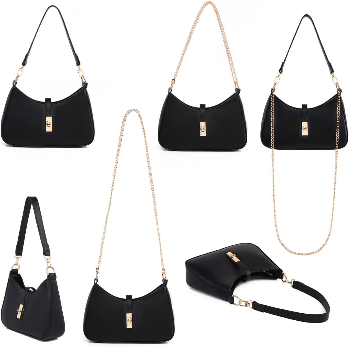 Purses for Women, Shoulder Bag for Women, Handbag Hobo Bags Vegan Leather Crossbody Purse Convertible - Image 6