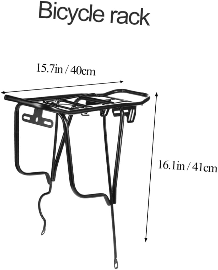 Quick Release Bike Cargo Rack Rear Luggage Carrier Rear Rack for Mountain Road Folding Bikes with Strong Load Capacity and Fit for Disc Brake and Brake Models