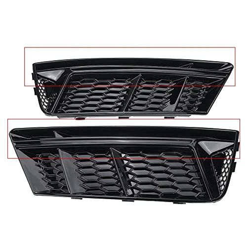 Grille de pare-chocs avant avec cache antibrouillard pour Audi A4 B9 2016-2018
