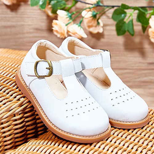 Image of Kiderence Toddler Girl Mary Jane School Uniform Dress Shoes Oxford Flats