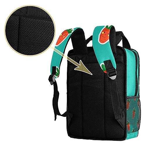 Sac à dos carotte pour garçons multicolore 35cm avec bretelles réglables - 4